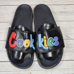 Cookies Slides Men's 11.5 Multicolor Leather Slip On Comfort Sandals *Scuffed